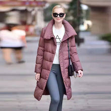 doudoune longue femme tendance 2018 fashion ultra légère chaude light down uniqlo moncler jott canada goose north face zara rose grand col large chic classe