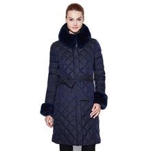 Femme | Doudoune Matelassé à Fourrure | Duvet | 4 Coloris