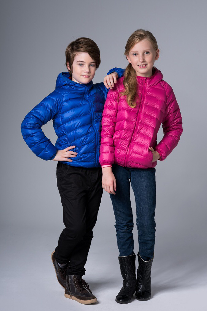 Doudoune Enfant Fille Gar on L g re Capuche compressible