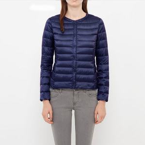 doudoune compact sans col femme bleu marine chic tendance 2018 2019 haute qualité duvet plume ultra fine légère couleur chaude uniqlo moncler jott canada goose the north face uniclo pas cher transportable pliable en pochon porté