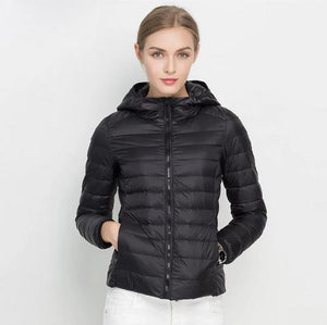 doudoune femme à capuche parka noir chic tendance 2018 2019 haute qualité duvet plume ultra fine légère couleur chaude uniqlo moncler jott canada goose the north face uniclo pas cher transportable pliable en pochon porté