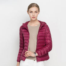 doudoune femme à capuche parka fuchsia chic tendance 2018 2019 haute qualité duvet plume ultra fine légère couleur chaude uniqlo moncler jott canada goose the north face uniclo pas cher transportable pliable en pochon porté