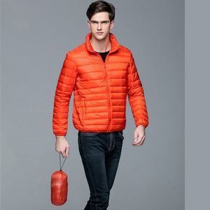 doudoune tendance 2018 2019 2020 chic classe orange haute qualité duvet plume ultra light fine légère homme couleur chaude uniqlo moncler jott canada goose the north face uniclo pas cher transportable en pochon porté