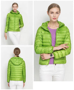 doudoune femme à capuche parka vert pomme chic tendance 2018 2019 haute qualité duvet plume ultra fine légère couleur chaude uniqlo moncler jott canada goose the north face uniclo pas cher transportable pliable en pochon porté