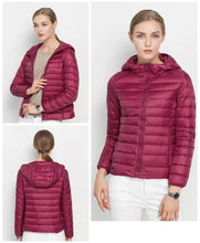 doudoune femme à capuche parka fushia chic tendance 2018 2019 haute qualité duvet plume ultra fine légère couleur chaude uniqlo moncler jott canada goose the north face uniclo pas cher transportable pliable en pochon porté