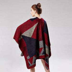 Femme | Echarpe Style Cape Poncho | 6 Coloris