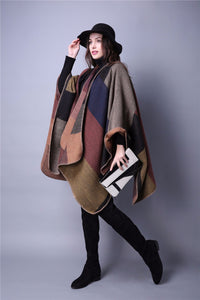 Femme | Echarpe Style Cape Poncho | 8 Coloris