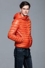 doudoune à capuche homme parka tendance orange 2018 2019 2020 chic classe sans manches haute qualité duvet plumes ultra fine légère couleur chaude uniqlo moncler jott canada goose uniclo the north face pas cher transportable pliable en pochon porté