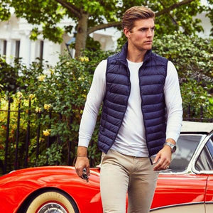 doudoune homme tendance 2018 2019 2020 chic classe sans manches haute qualité bleu navy duvet plumes ultra fine légère couleur chaude uniqlo moncler jott canada goose uniclo the north face pas cher transportable pliable en pochon porté